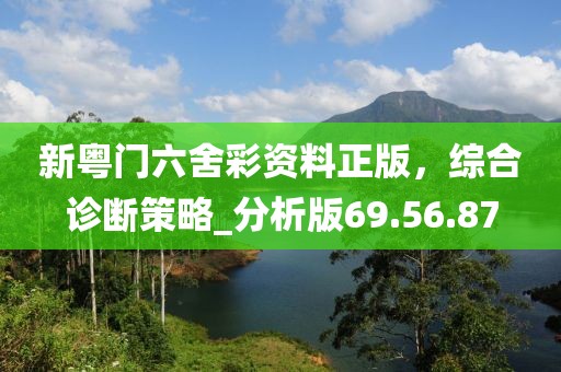 新粵門六舍彩資料正版，綜合診斷策略_分析版69.56.87