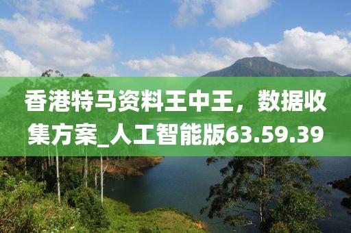香港特馬資料王中王，數據收集方案_人工智能版63.59.39