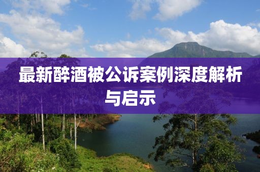 最新醉酒被公訴案例深度解析與啟示