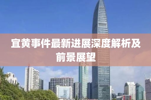 宜黃事件最新進展深度解析及前景展望