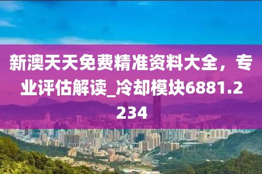 新澳天天免費(fèi)精準(zhǔn)資料大全，專業(yè)評估解讀_冷卻模塊6881.2234