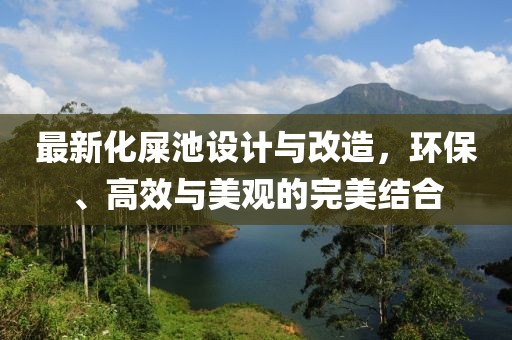最新化屎池設計與改造，環保、高效與美觀的完美結合