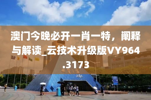 澳門今晚必開一肖一特，闡釋與解讀_云技術升級版VY964.3173