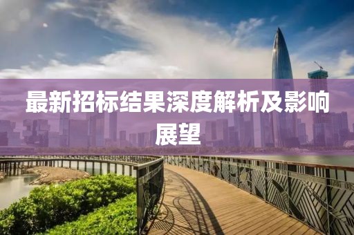 最新招標(biāo)結(jié)果深度解析及影響展望