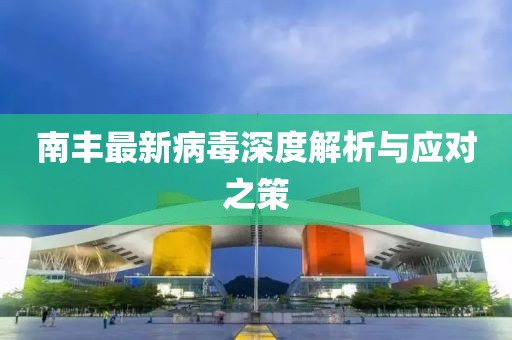 南豐最新病毒深度解析與應(yīng)對之策
