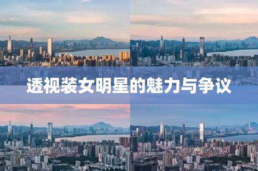 透視裝女明星的魅力與爭議