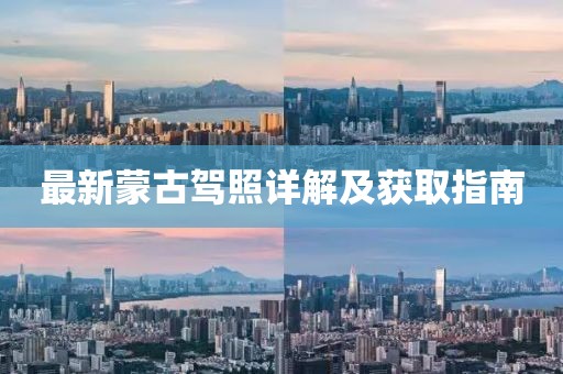 最新蒙古駕照詳解及獲取指南