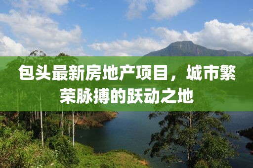 包頭最新房地產項目，城市繁榮脈搏的躍動之地