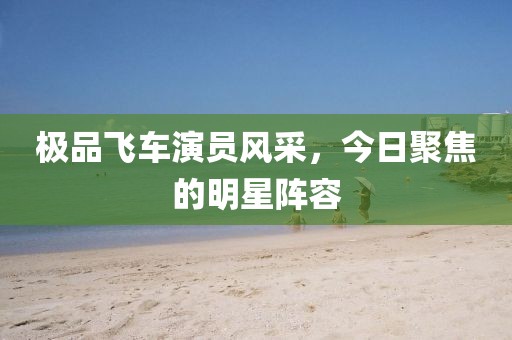 極品飛車演員風采，今日聚焦的明星陣容