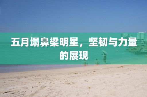 五月塌鼻梁明星，堅韌與力量的展現