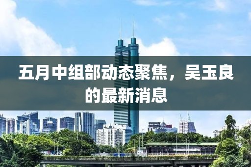 五月中組部動(dòng)態(tài)聚焦，吳玉良的最新消息