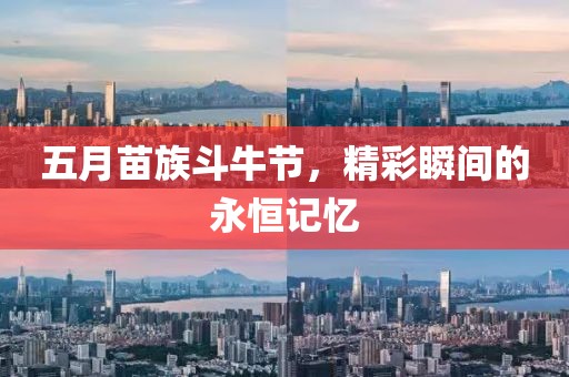五月苗族斗牛節，精彩瞬間的永恒記憶