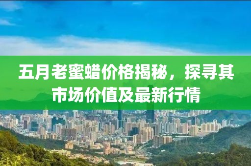 五月老蜜蠟價格揭秘，探尋其市場價值及最新行情