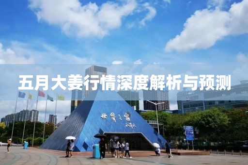 五月大姜行情深度解析與預測