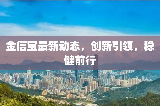 金信寶最新動態，創新引領，穩健前行