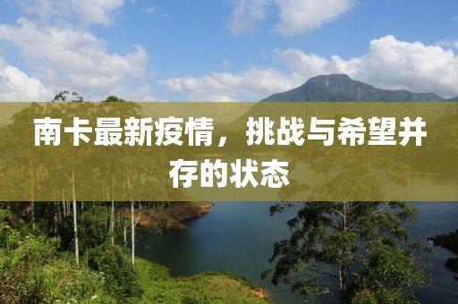南卡最新疫情，挑戰與希望并存的狀態