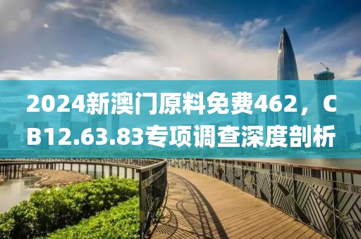 2024新澳門原料免費462，CB12.63.83專項調查深度剖析