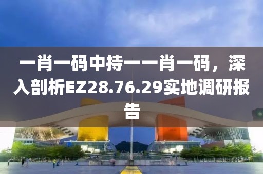 一肖一碼中持一一肖一碼，深入剖析EZ28.76.29實地調研報告